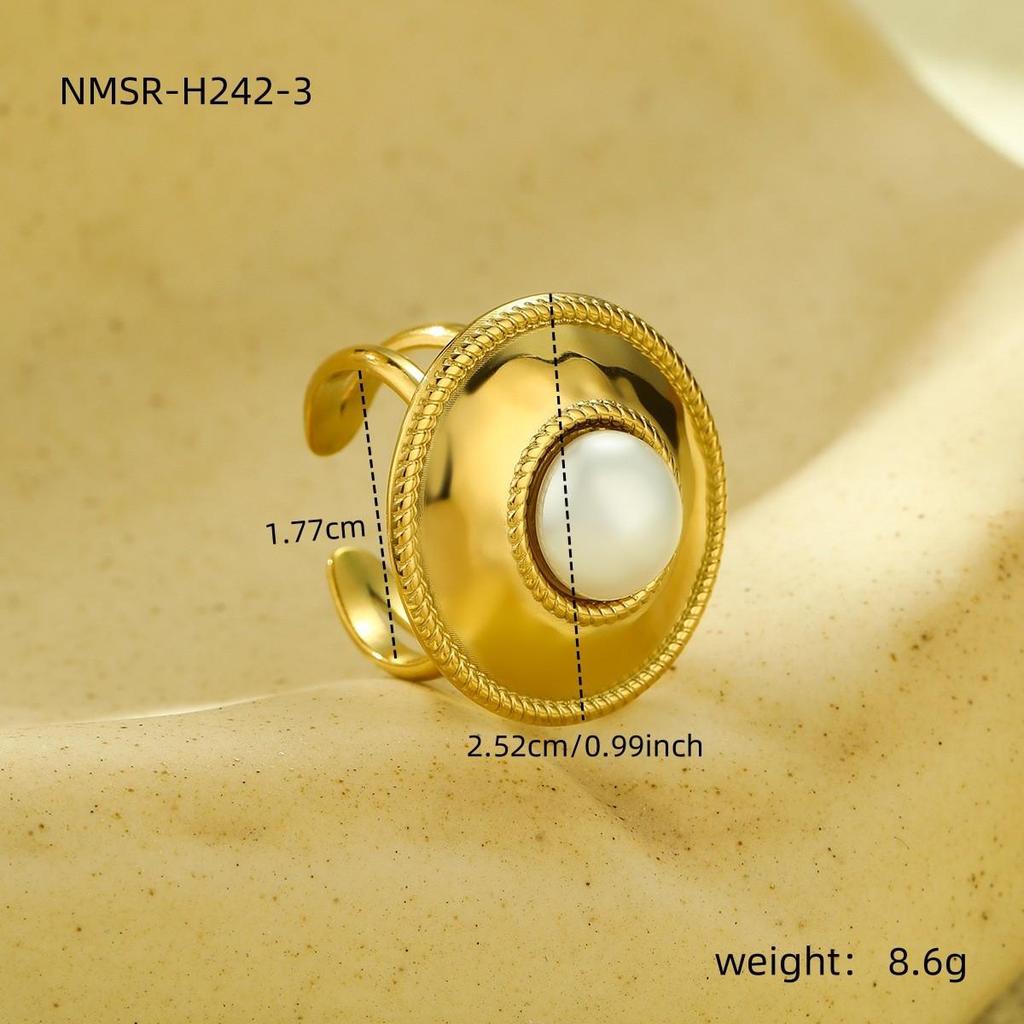 Evropsko-americký retro luxusní nastavitelný prsten Oko Horovo pro ženy