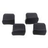 4 Pieces Crossbar End Cap Rectangular Rubber Protectors Flexible Guard Plug for Luggage Rack