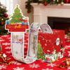 Christmas Money Box Pull-out Cash Gift Box DIY Holiday Money Gift Box with Transparent Bags Christmas Money Holder Pull Box for Kids Adults