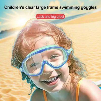 Swim Goggles for Kids Anti-fog Pool Glasses with Nose Clips Earplugs Children's UV Protection Leakproof Swimming Goggles
