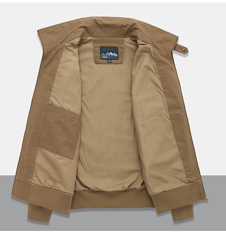 Men's Autumn/Winter Velvet-Lined Cotton Business Casual Jacket