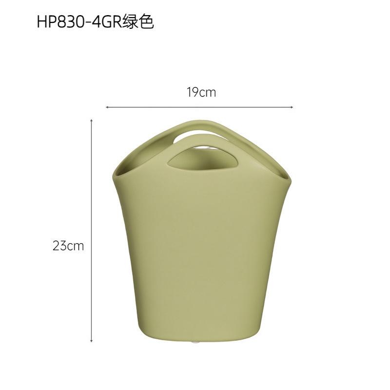 

Ceramic Handbag Home Decor Interlock Flower Vases BagDesk Decoration Living Room Table Decor Nordic VASE HOME DECOR