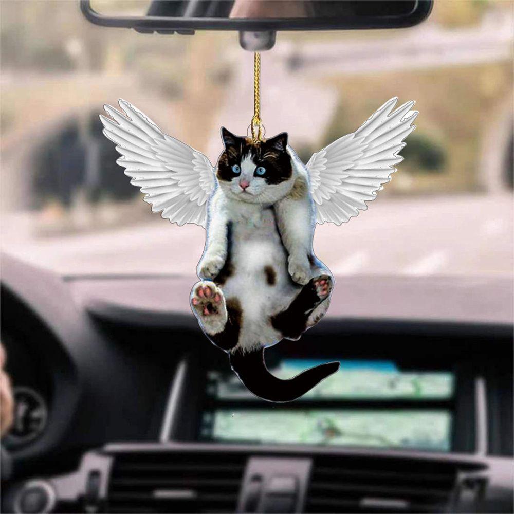 Car Interior Decor Car Hanging Ornament Animal Acrylic Pendant Cat Car Pendant Car Acrylic Pendant