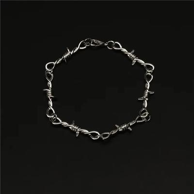 Nové malé náramky z drátků s ostružinami skladem pro ženy muže hip-hop zirkon gotický punkový styl ostnaté malé trny pulsera dárek