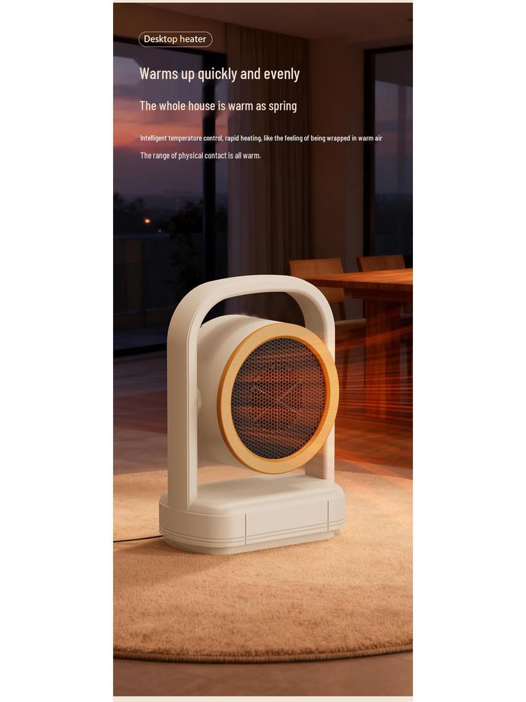 Energy-Efficient Vertical Desktop Heater for Quick Warming - Ideal for Home, Office, and Dorms