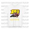 Verano Nueva Camiseta de Piloto Álvaro Bautista Camiseta de Carreras de Motociclismo Y2K Estampado Plano Algodón Top Igual para Hombre y Mujer Camiseta