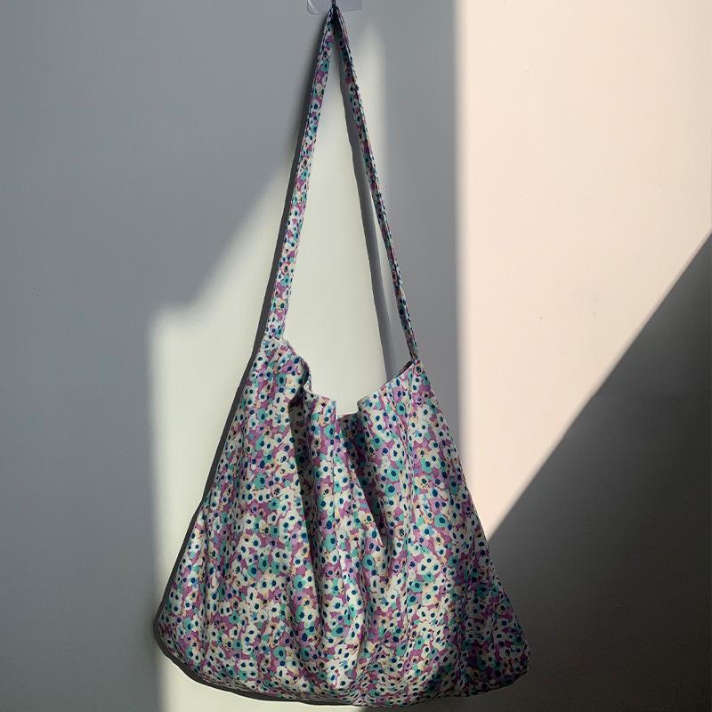 Schultertasche aus Kord-Canvas mit Leopardenmuster - Koreanischer Stil, Neues Sommer-College-Design