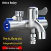 Robinet pour machine à laver Anica Enjoy 3 voies en acier inoxydable