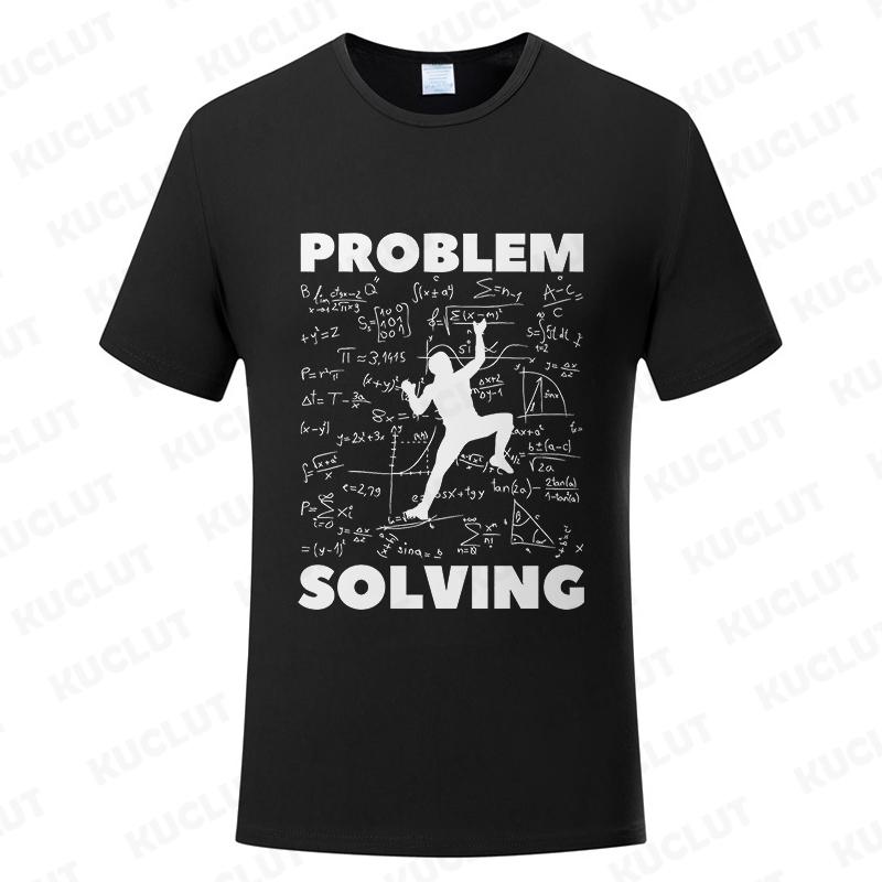 Rock Climbing T Shirt for Women Men Bouldering Tees Problem Solving Math Tops Sport Climber Tshirt Short Sleeve Unisex Clothing