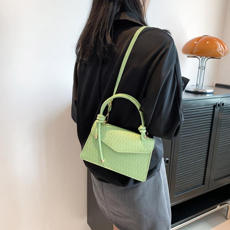 Stylish Trendy Small Shoulder Bag For Women With Minimalist Design In Black Beige Pink Brown Green Orange