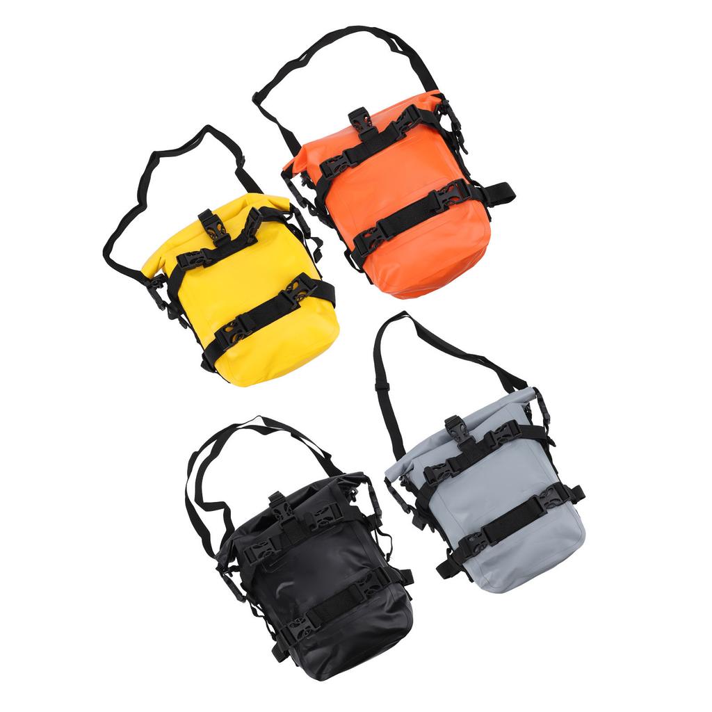 Motorcycle Bumper Bag Water Resistant Large Capacity Anti Slip PVC Side Frame Crash Bar Riding Bag S