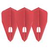 Darts Flight Bullet Shape Red Champagne Ring Compatible 3 Pieces L-Style Flight-L
