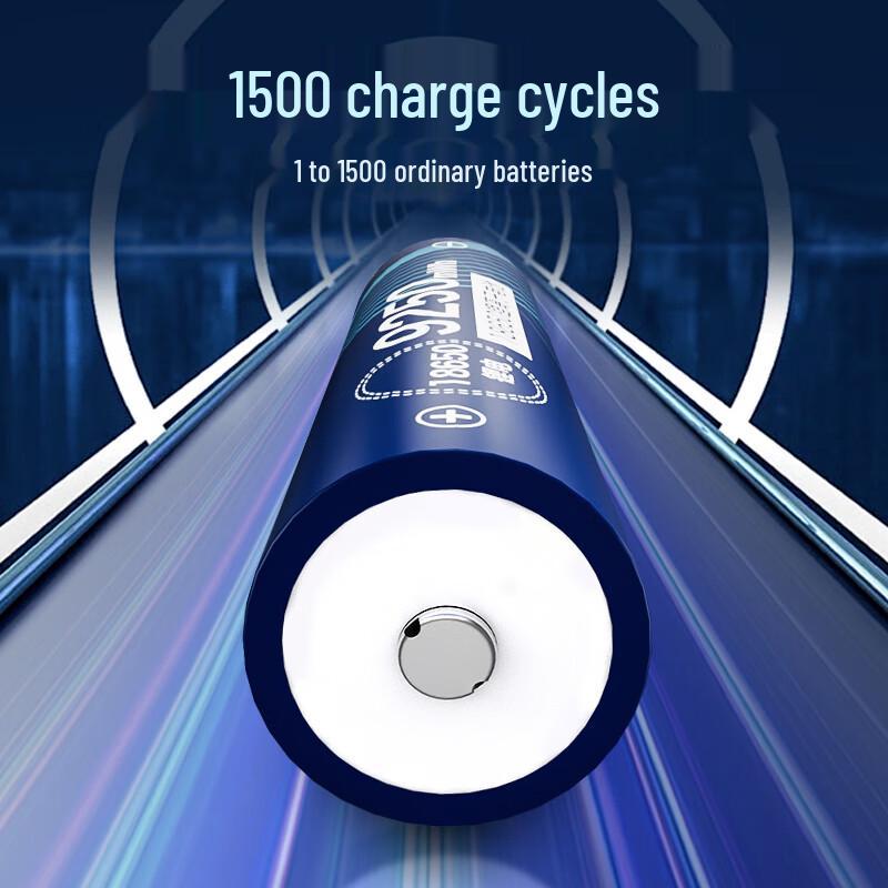 PADE 18650 9250mWh 3.7V Rechargeable Lithium Battery CN plug (adapter included)