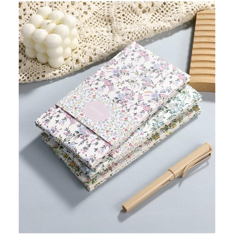 A6 Blank Notebook Travel Journaling Stamp Collecting Daily Planning Fabric Cover Wire-O Bound 100gsm Offset Paper
