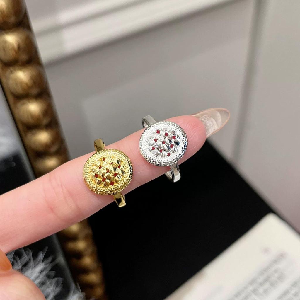 Elegante Anello Ovale in Pizzo Intrecciato Regolabile per Donna - Accessorio alla Moda, Versatile e Trendy per Dito Indice