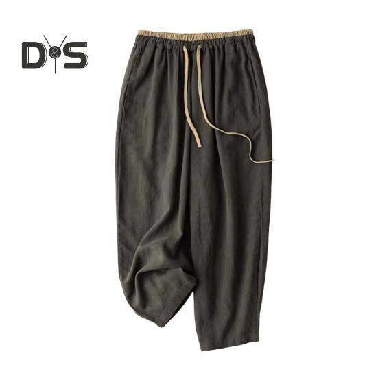 

Женские широкие брюки с эластичной резинкой на талии, повседневные удобные брюки однотонного цвета, свободного кроя, брюки в стиле для поездок на работу M армия зеленый