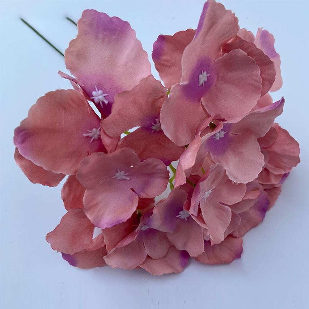 European Retro Fall British Hydrangea Artificial Small Branch Silk Flower DIY Wedding Scrapbook Flores Artificiales House Decor