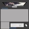 Large Black Mouse Pad Simple Office Computer Keyboard Pads Pure Natural Rubber Mousepad XXL 90X40cm Laptop Desk Mat for PC Gamer