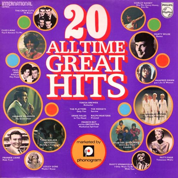 LP Record VARIOUS - 20 All Time Great Hits 9297001 Philips UK Jazz Used