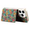 For iPhone 16 Pro Max Magnetic Case Compatible with MagSafe Pattern Print PU + PC Phone Cover with Card Holder
