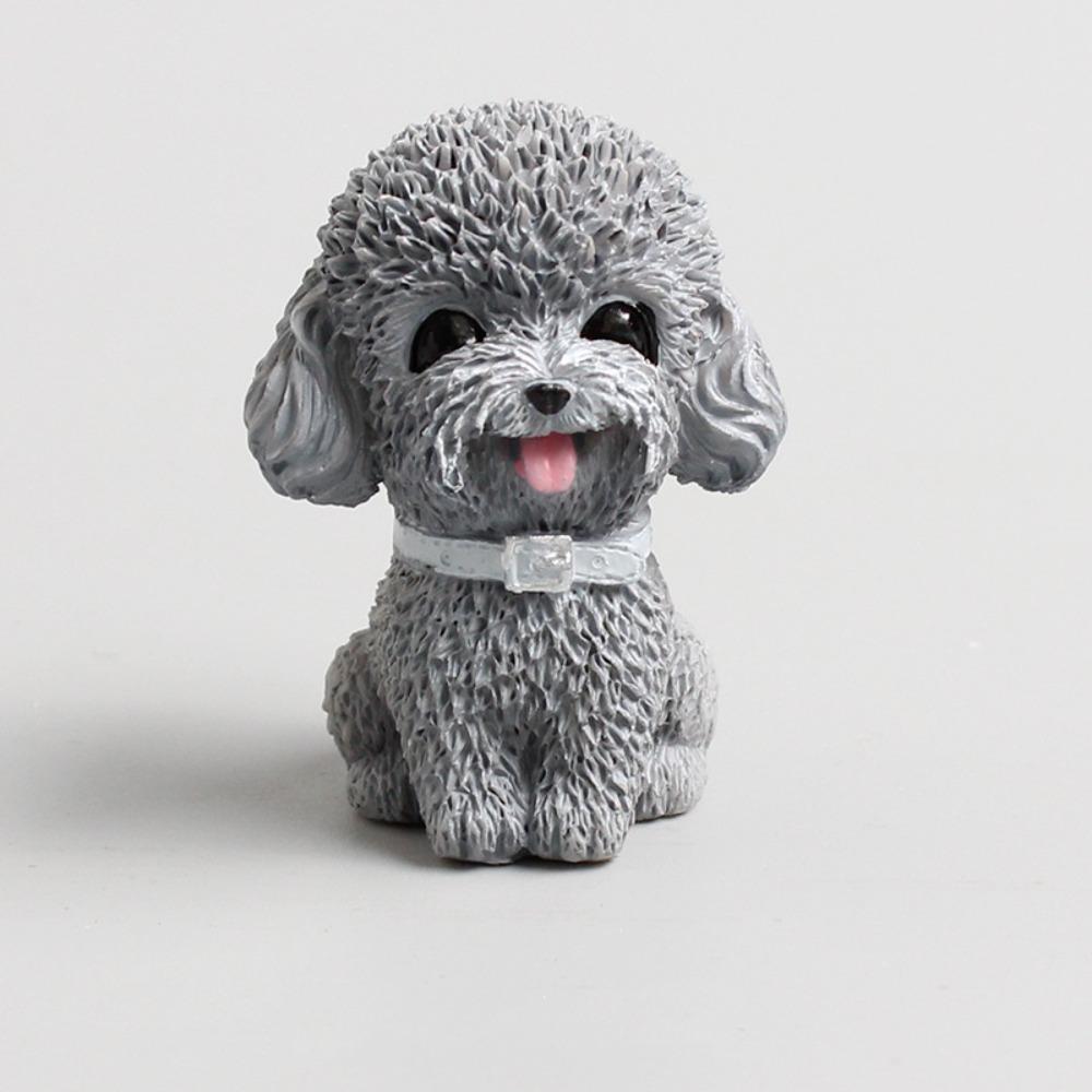 Desktop Model Dog Figurine Cute Simulated Dog Ornament Car Accessories Dog Animal Model  Car Decor