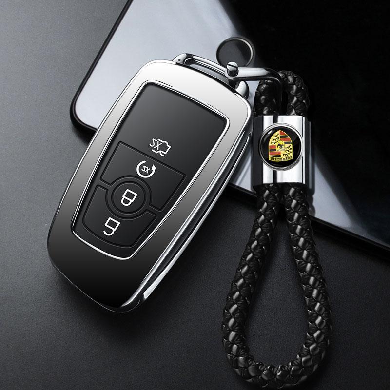 1Pcs Car Key Chain Key Ring Key Lanyard Car Emblem Styling For Porsche Boxster Cayenne Panamera Macan Cayman 911 918 996 917 991