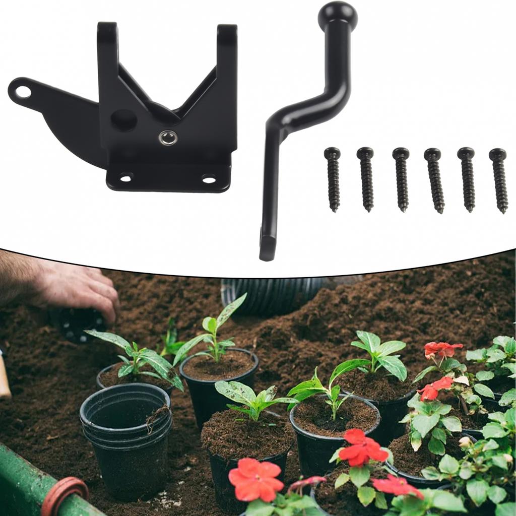 Parts Door Latch Accessories Black Cabinet Carbon Steel Farm