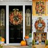 Autumn Artificial Wreath Silk Flower Material Thanksgiving Decorations Exquisite Fall Decorations Home Decoration 30cm