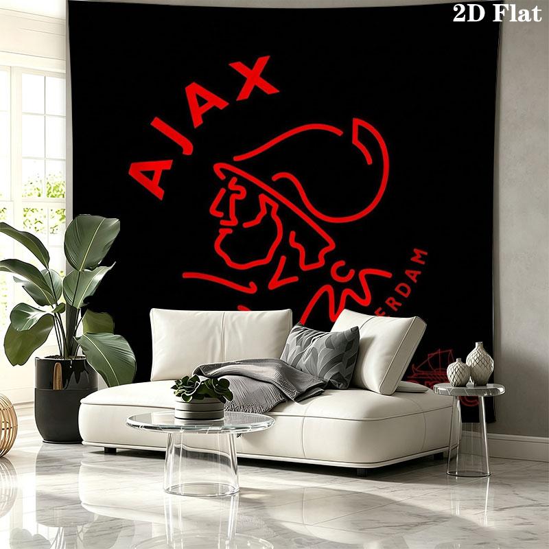 AFC Ajax Custom Name Wall Tapestry Aesthetic Wall Hanging Printed Fabric Blanket Decorative Tapestries for Bedroom Living Room Home Decor