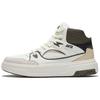 Pancake Slip Resistant Abrasion Resistant High Top Skateboard Shoes Men's White Black Green 912448082-1