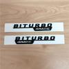 3D Flat Fo Turbo BITURBO V8 BITURBO 4MATIC 4MATIC+ V8 V12 BITURBO Plus Emblem for Benz GT Car Fender Side Sticker uu1