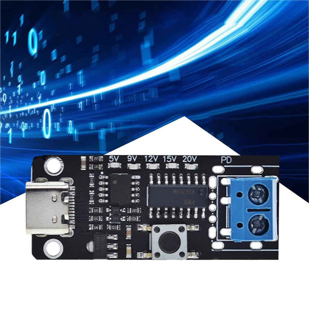 Triggerkort USB-C PD 5V 9V 12V 15V 20V 28V 5A Justerbar spenning Strømutløsermodul Type-C Huninngang for Lab