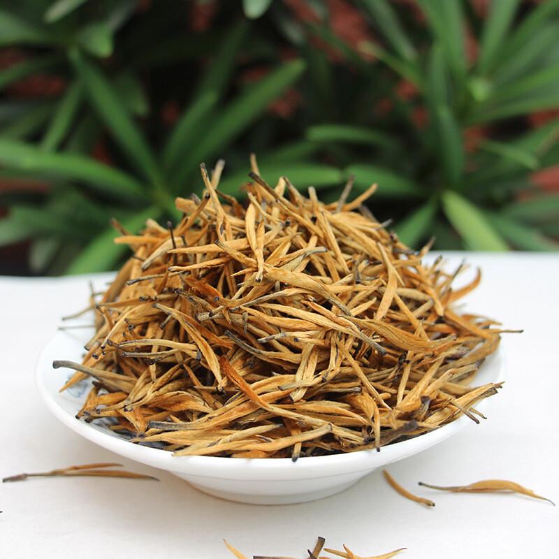 Supreme Yunnan Zwarte Thee Fengqing DianHong Gouden Knoppen Naald Dian Hong Thee 150g