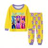 Children's Fashion Suit Skirt Round Neck Long Sleeve Top Pants