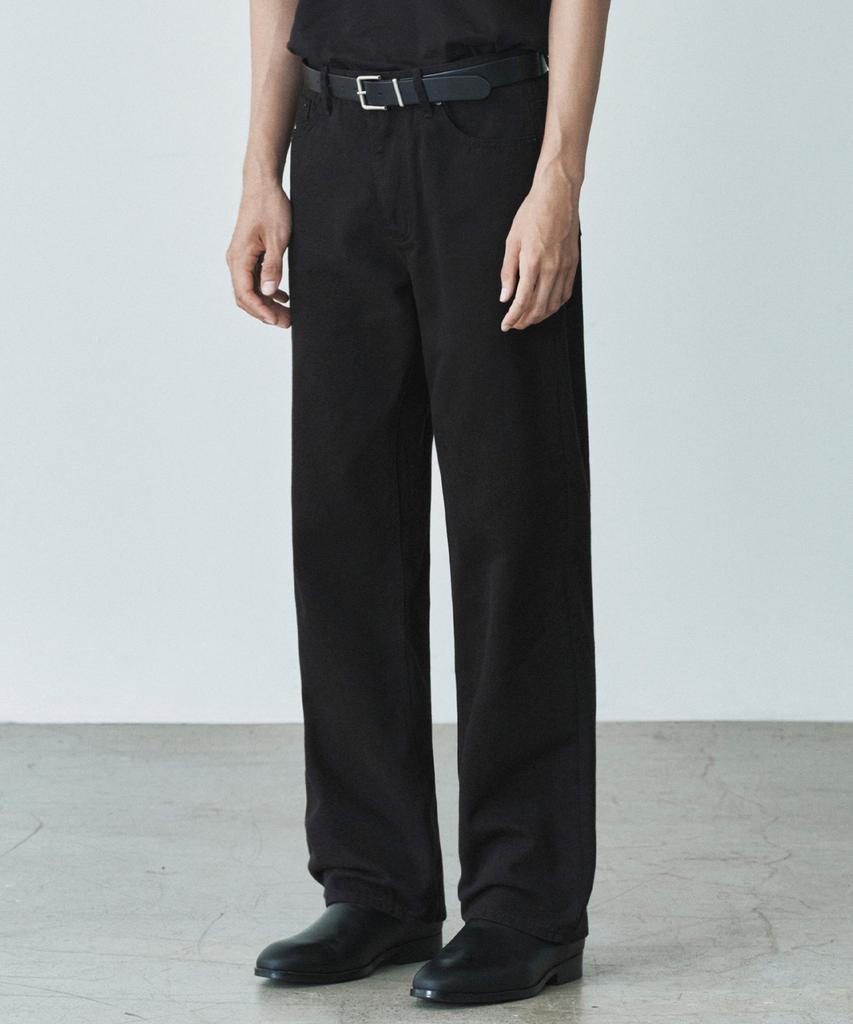 Beulaendideu 1730 Soft Black Jeans [Wide Straight]