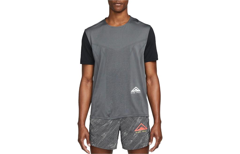 Nike T Shirts Men's Gray Crew Neck Moderate Straight Fit DM4646-010