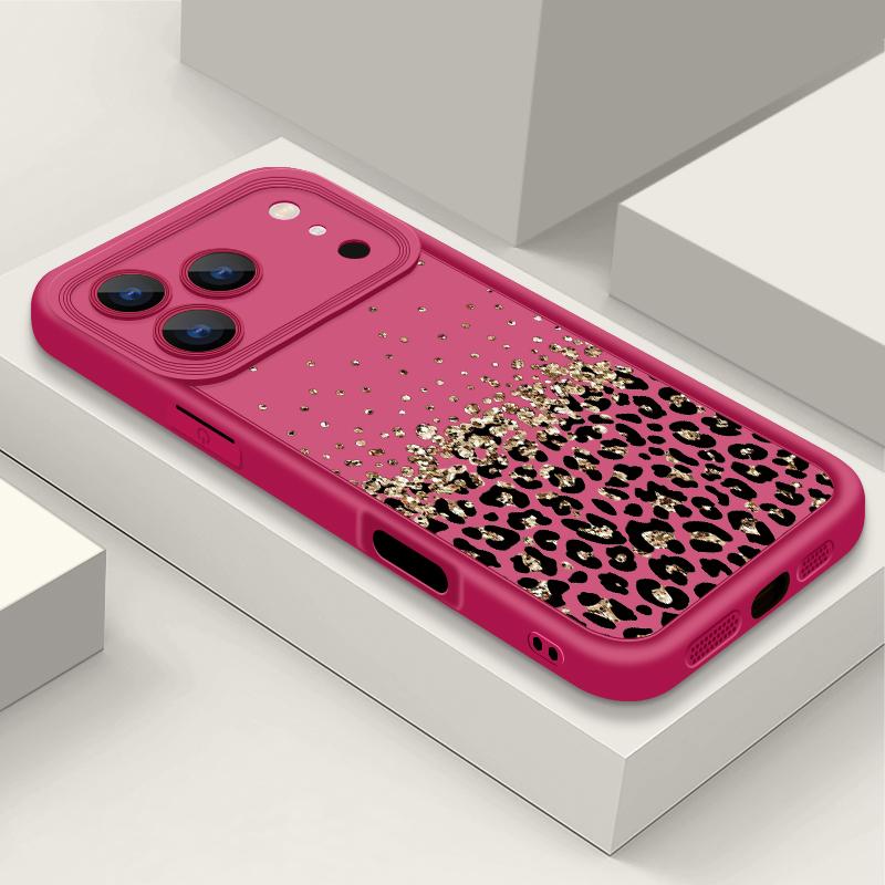 Colorful Leopard Print Case For iPhone 17 Pro Max Case iPhone 16 15 14 13 Pro Max 11 17e 16e Shockproof Bumper Soft Silicone Phone Cover Cases
