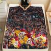 Galatasaray pattern Flannel Blanket, High quality Comfortable for All Seasons, Home Decor, Warmth and Comfort, Perfect for Gifts.