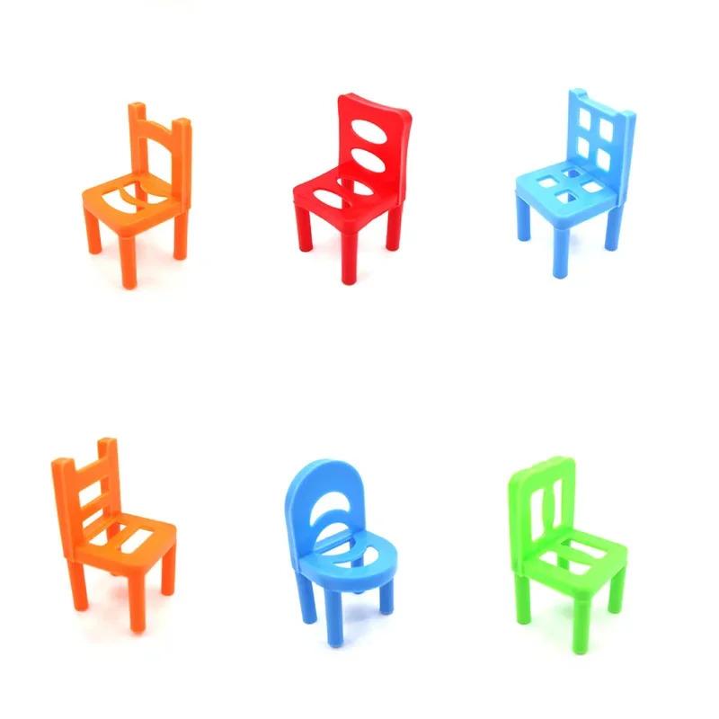 Classic Stacking Chairs Game, Educational Balance Toy For Fine Motor Skills, Family Interactive Puzzle Game