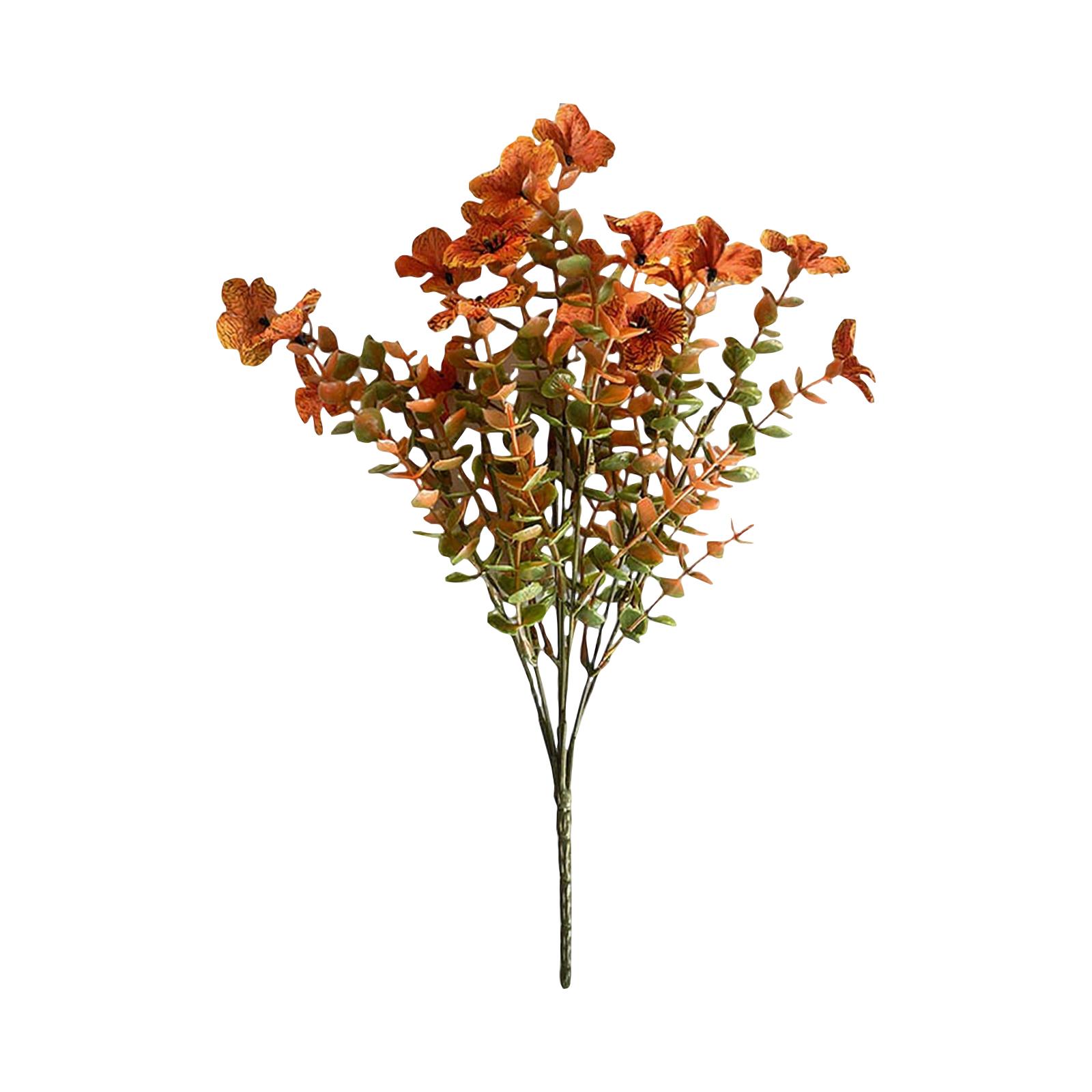 

Artificial Flowers Outdoor Fall Imitation Green Plants For Porch Planters Thanksgiving Decoration - Fake Plants For Garden, Fireplace, Front Door One Size