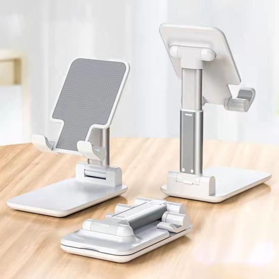 Adjustable Foldable Phone Stand Portable Desktop Holder for Tablets Smartphones Non-Slip Scratch-Proof Phone Mount for Video Calls Streaming Travel