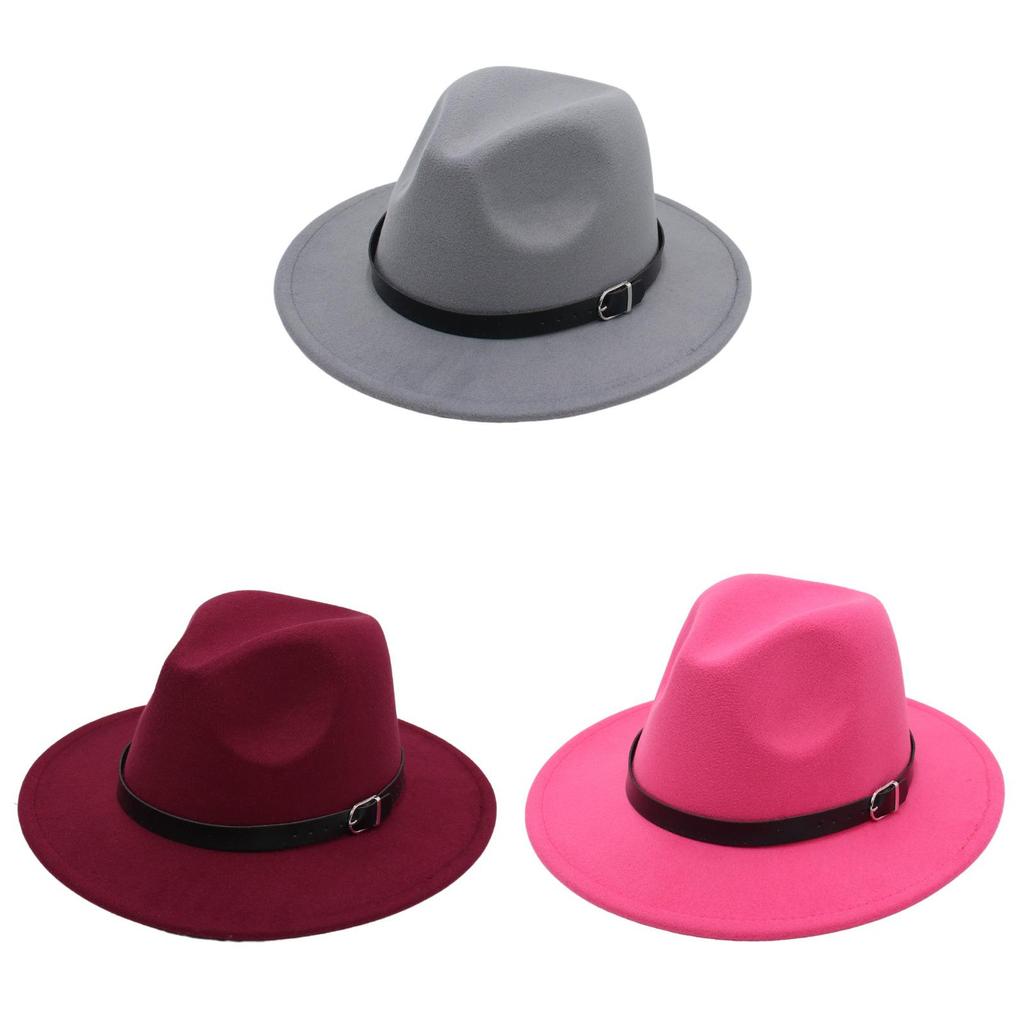 Ethnic Style Vintage Fedora Hat With Wide Brim For Women And Men