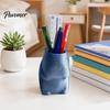 Soft Pink Pen Holder Standing Capybara Holder, Cute Animal Desk Organizer for Pens Makeup Fresh Blue Brushes, Large Capacity Pencil Stand Office Home,