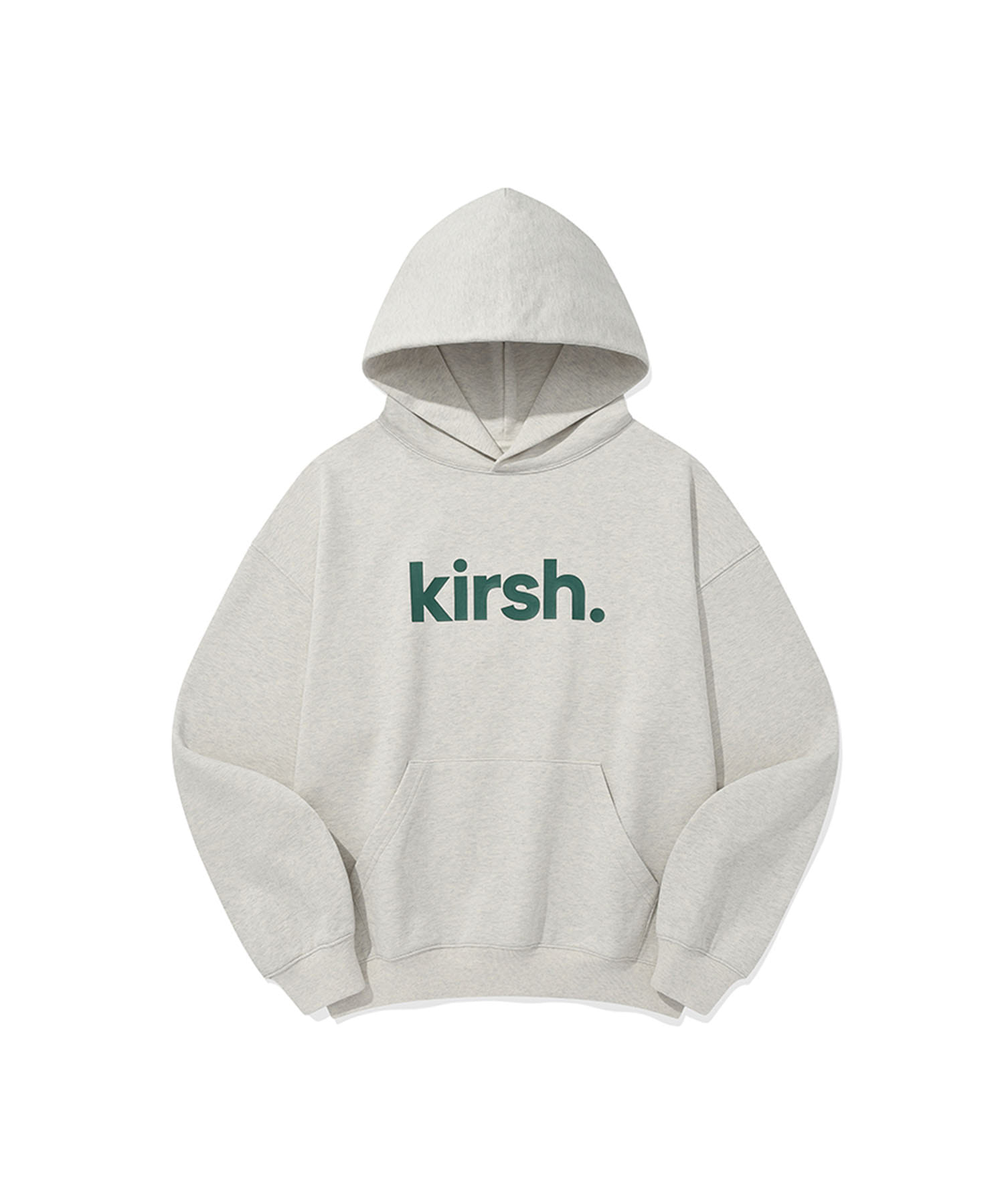 Kirsh Wording Logo Loose Fit Hoodie [Oatmeal] 1