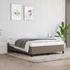 Vidaxl Bed Frame Without Mattress, Taupe, 140X190 Cm, Upholstered