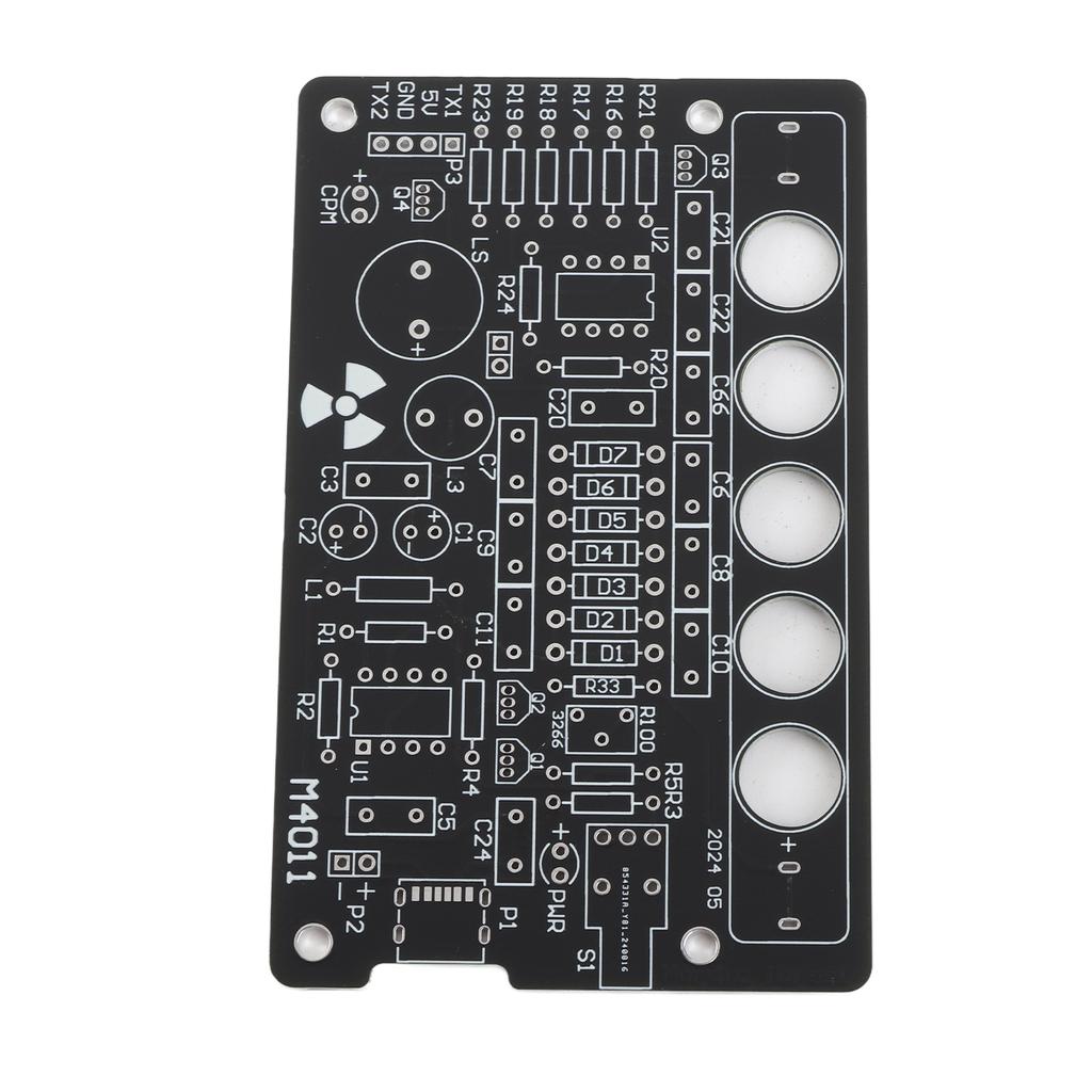 Zestaw części licznika Geigera DIY Moduł detektora promieniowania jądrowego Niezmontowane narzędzie Czarny