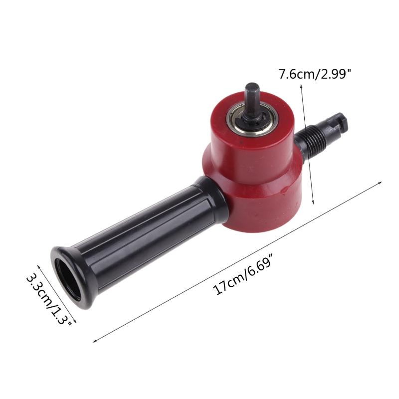 Tool Parts Professional Nibble Metal Cutting Double for Head Metal Sheet Cutter Saw Cutter Drill Attachment