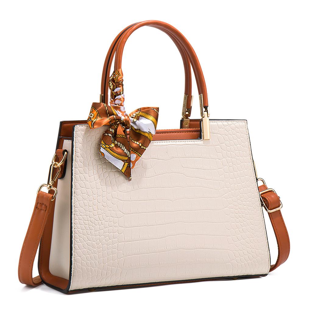 Elegant Middle-aged Mother's Bag 2024 New Fashion Crocodile Pattern Handbag Crossbody Bag Bride's Red Wedding Bag for Women