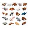 Piccoli Accessori Decorativi da Scrivania Set 21 Pezzi Animali Articolati Stampati 3D Mini Figure con Giunti Flessibili Gadget Antistress Realistici