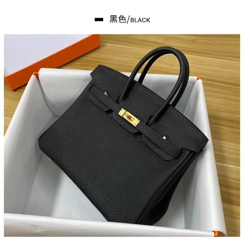 

Весна и лето новый платиновый багет узор личи натуральная кожа первого слоя модная наплечная портативная женская сумка для commuters small size 25cm чёрный